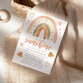 Kleiner Ray von Sunshine Boho Rainbow Baby Dusche Einladung