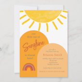 Kleiner Ray von Sunshine Boho Rainbow Baby Dusche  Einladung (Vorderseite)