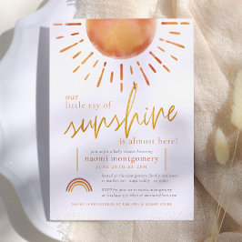 Kleiner Ray von Sunshine Boho Rainbow Baby Shower Einladung