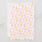 Kleiner Ray von Sunshine Pink Yellow Baby Dusche Einladung (Rückseite)