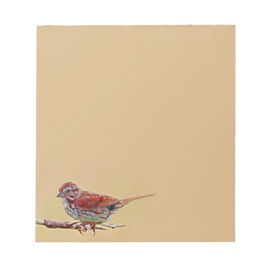 Kleiner Red Bird Notepad Notizblock (Vorderseite)