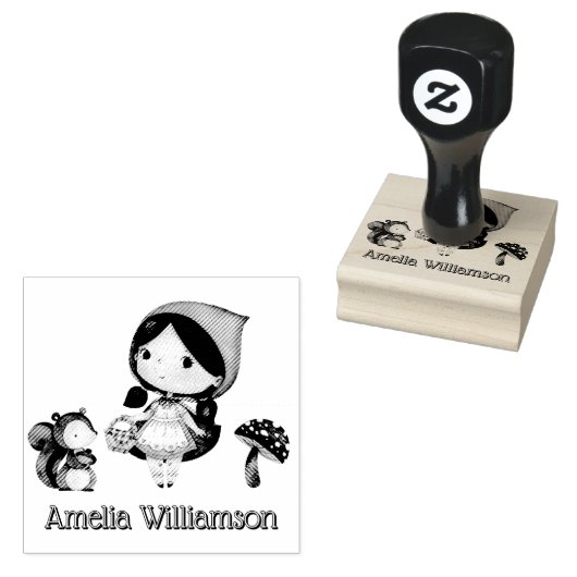 Kleiner Red Riding Hood Kindergarten Vorschule Gummistempel (Stempel)