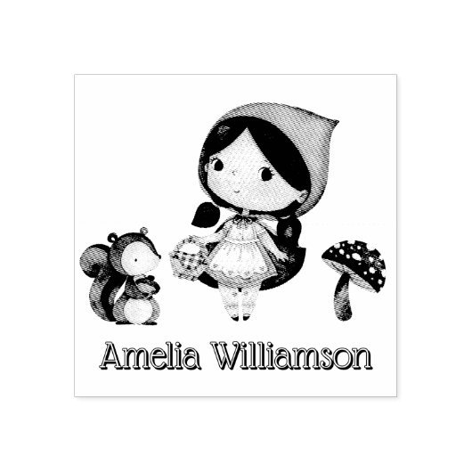 Kleiner Red Riding Hood Kindergarten Vorschule Gummistempel (Prägung)