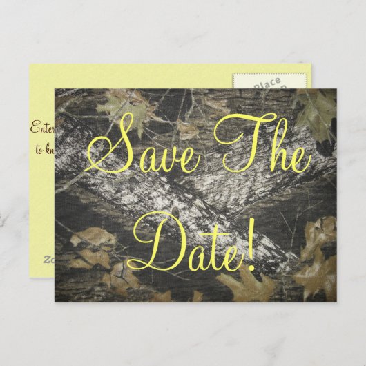 Kleiner Redneck Save the Date! Ankündigungspostkarte (Vorne/Hinten)