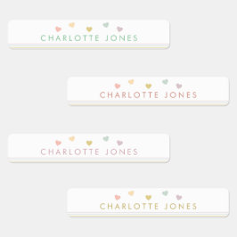 Kleiner Regenbogen Herz für einfache wasserdichte  Etiketten