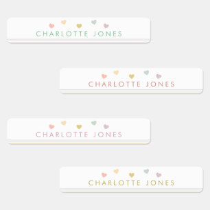 Kleiner Regenbogen Herz für einfache wasserdichte Etiketten