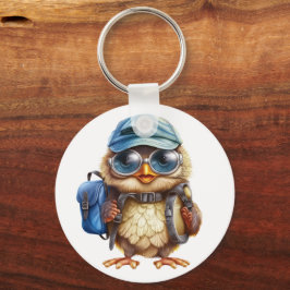 Kleiner Reisender - Kid Owl mit Rucksack Schlüsselanhänger