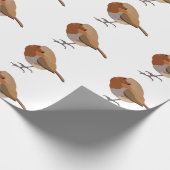 Kleiner Robin Geschenkpapier (Ecke)