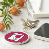 Kleiner Robin Premium Schlüsselanhänger (Seite)