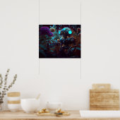 Kleiner Roboter in Garden Poster (Küche)