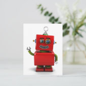 Kleiner Roboter Postkarte (Stehend Vorderseite)