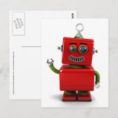 Kleiner Roboter Postkarte (Vorne/Hinten)