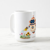 Kleiner Robotergärtner Kaffeetasse (Vorderseite Links)