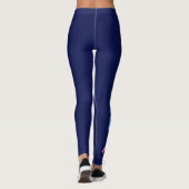 Kleiner rosa Blauer Wasserdrache Leggings (Rückseite)