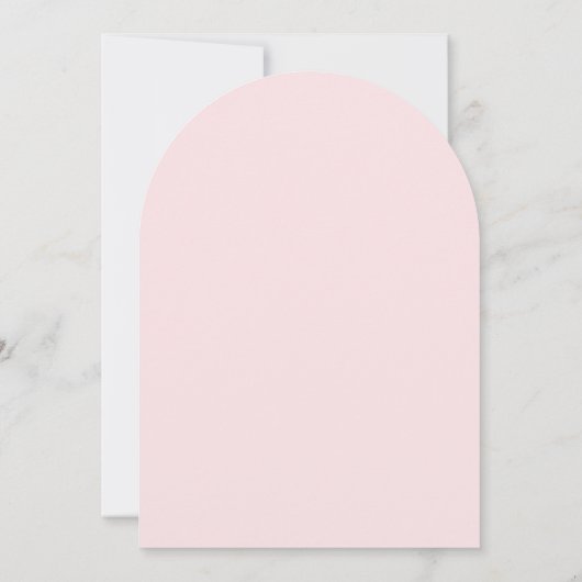 kleiner rosa Bug | Taufe Einladung (Rückseite)