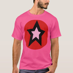 Kleiner rosa roter Kreis Grafik T-Shirt