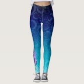 Kleiner Rosa und Blauer Wasserdrache Leggings (Vorderseite)
