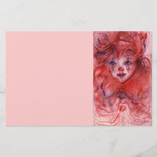 KLEINER ROTER CLOWN BRIEFPAPIER