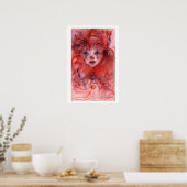 KLEINER ROTER CLOWN POSTER (Küche)