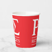 Kleiner Roter Cup Pappbecher (Links)