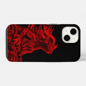Kleiner roter Drache iPhone Hülle (Rückseite (Horizontal))