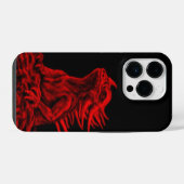 Kleiner roter Drache iPhone Hülle (Rückseite (Horizontal))