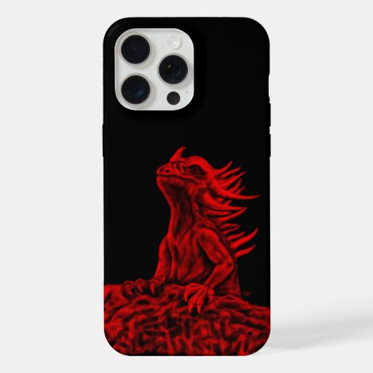 Kleiner roter Drache iPhone Hülle (Rückseite)