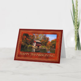 Kleiner Roter Erntedank Feiertagskarte