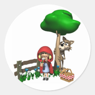 Kleiner Roter Hood Sticker