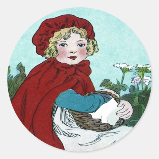 Kleiner Roter Hood Sticker (Vorderseite)