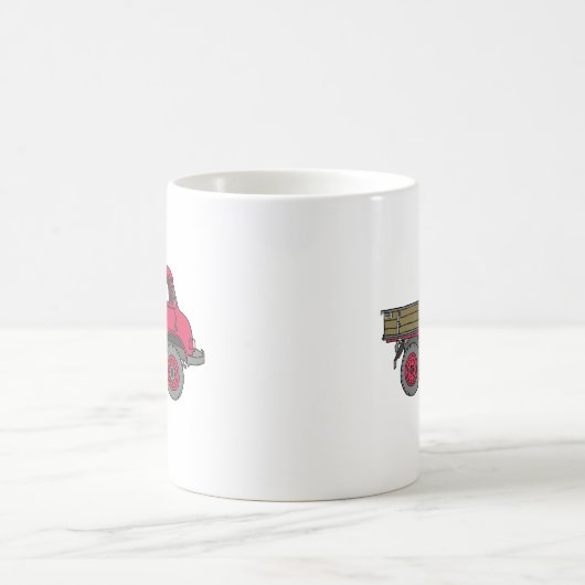 Kleiner roter Laster, Lastwagen Kaffeetasse (Mittel)