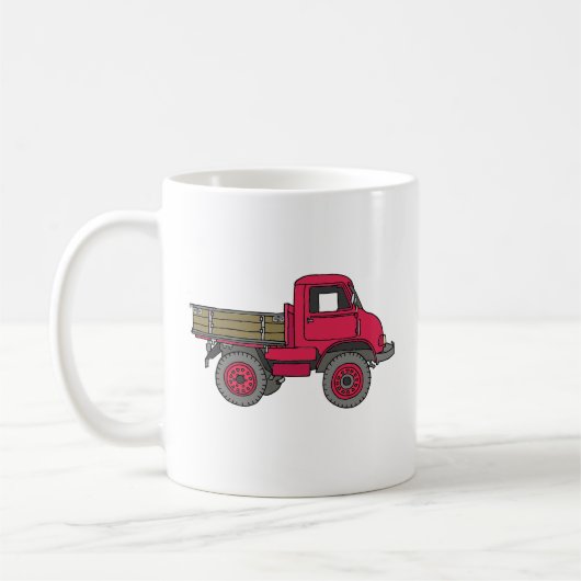 Kleiner roter Laster, Lastwagen Kaffeetasse (Links)
