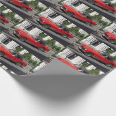 Kleiner roter MG Geschenkpapier (Ecke)