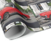 Kleiner roter MG Geschenkpapier (Rolleneckpunkt)
