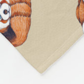 Kleiner roter Panda betreffen Tan Fleecedecke (Ecke)