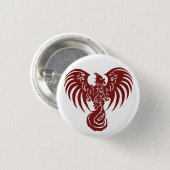 Kleiner roter Phoenix-Logoknopf Button (Vorne & Hinten)