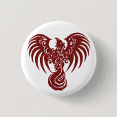Kleiner roter Phoenix-Logoknopf Button (Vorderseite)
