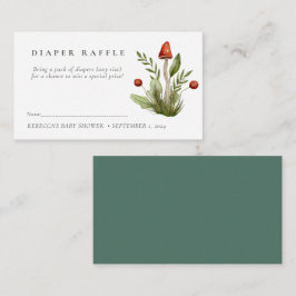 Kleiner roter Pilzspinner Windelspinner Begleitkarte