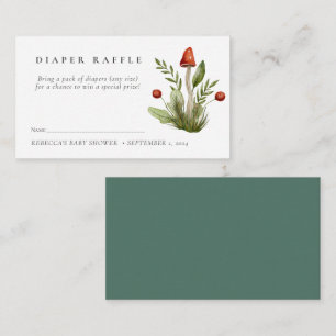 Kleiner roter Pilzspinner Windelspinner Begleitkarte