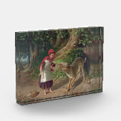 Kleiner roter Reithood Fotoblock (Links)