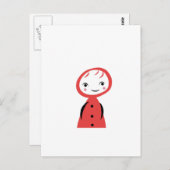 Kleiner roter Reithood Postkarte (Vorne/Hinten)