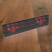 Kleiner roter Teufel Thunder_Cove Namensplakette (Seite)