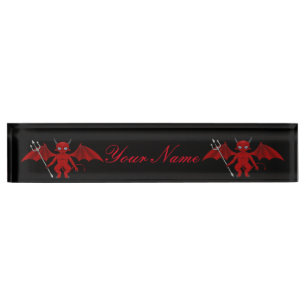Kleiner roter Teufel Thunder_Cove Namensplakette