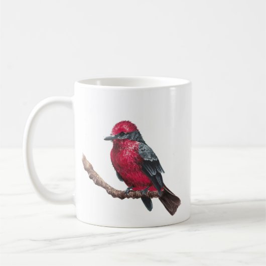 Kleiner roter Vogel Kaffeetasse (Links)