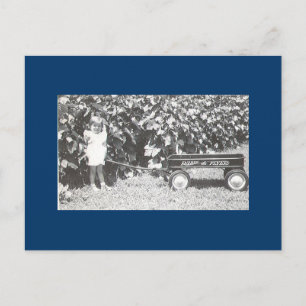 Kleiner roter Wagen Postkarte