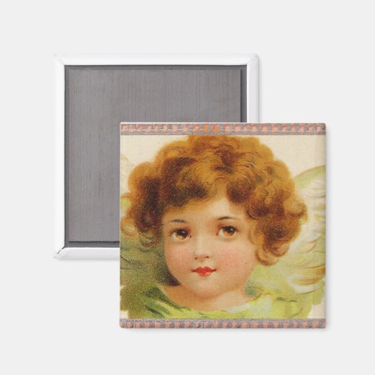 Kleiner Rothaarengel Magnet (Vorderseite/Rückseite)