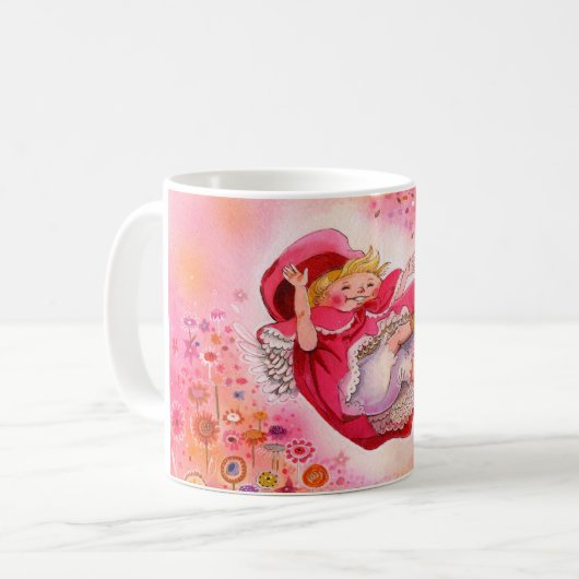 Kleiner Rotkäppchen-Becher-einfache Freuden Kaffeetasse (Vorderseite Links)