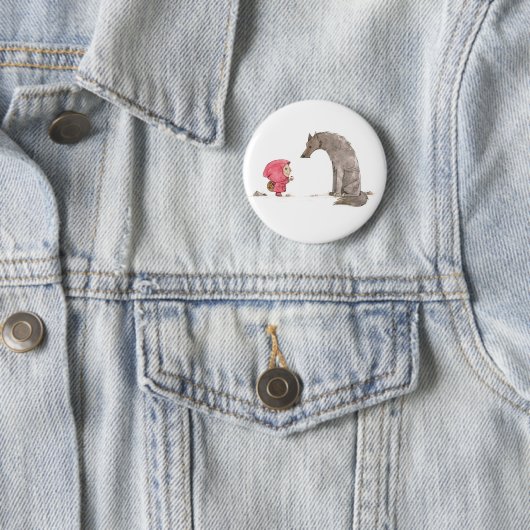 Kleiner Rotkäppchen-Knopf Button (Beispiel)