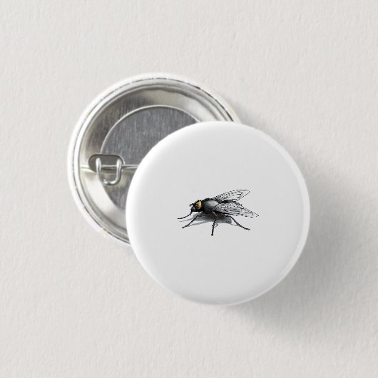Kleiner Rundknopf Fly Buddy Button (Vorne & Hinten)