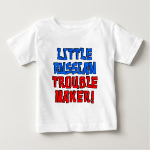 Kleiner russischer Trouble Maker Baby T-shirt